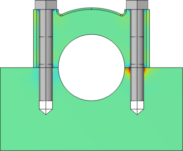 主轴承盖螺栓的预应力